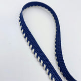 Flanged Insert Piping Cord - Navy & White