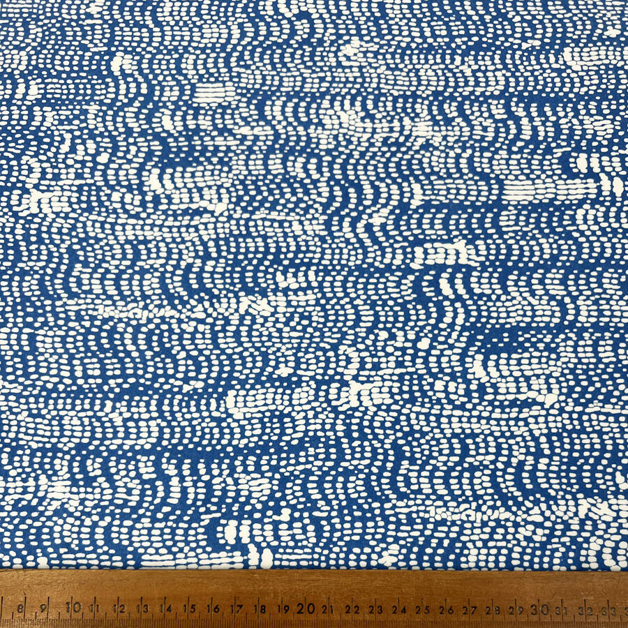 Viscose Jersey - Wavy Blue