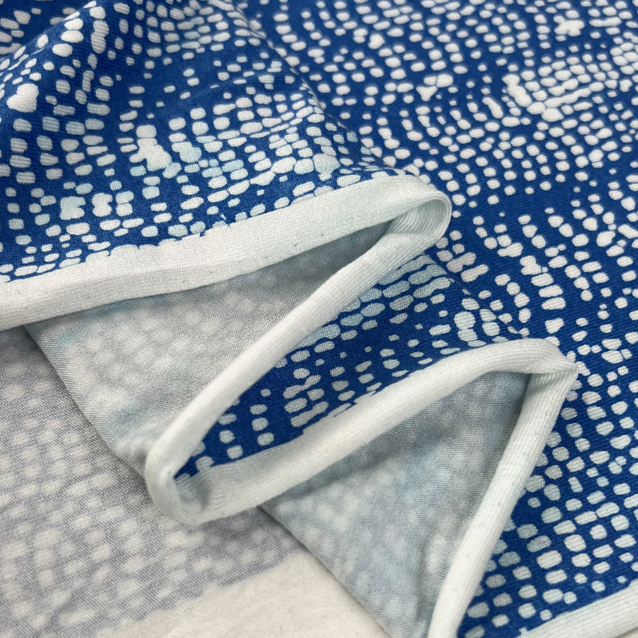 Viscose Jersey - Wavy Blue