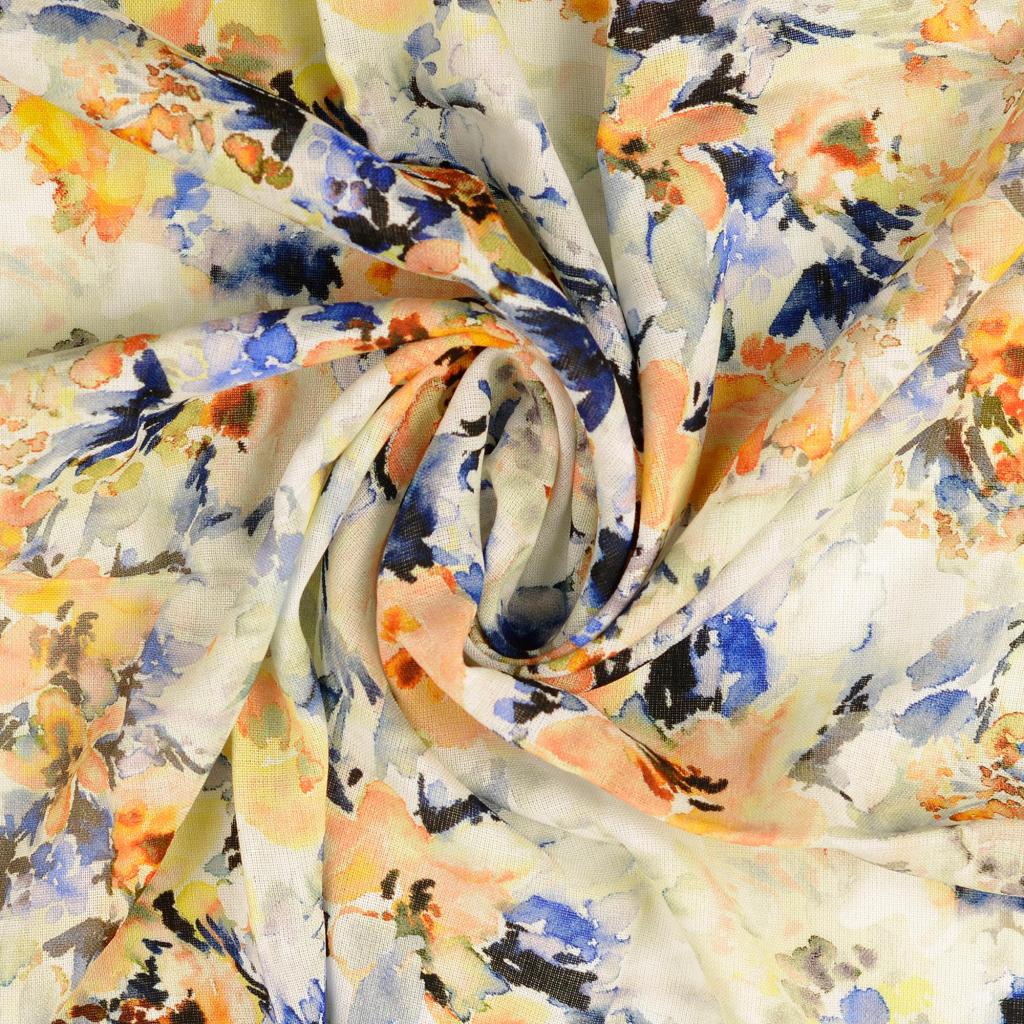 Remnant - Painterly Petals - Orange (1.6m)