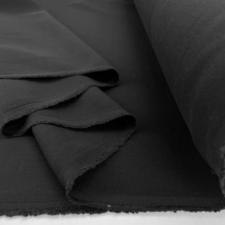 Viscose Poly Elastane Trouser Fabric Not The  Only Fruit Black Fold