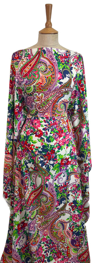 Viscose Poplin - Paisley Punch