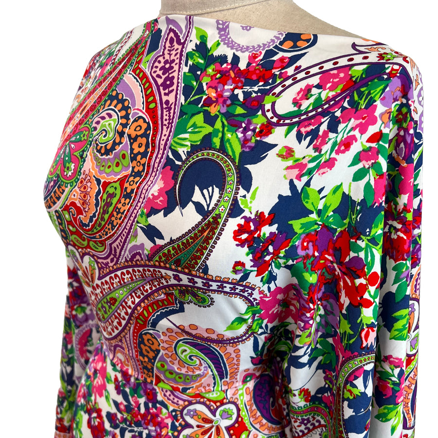 Viscose Poplin - Paisley Punch