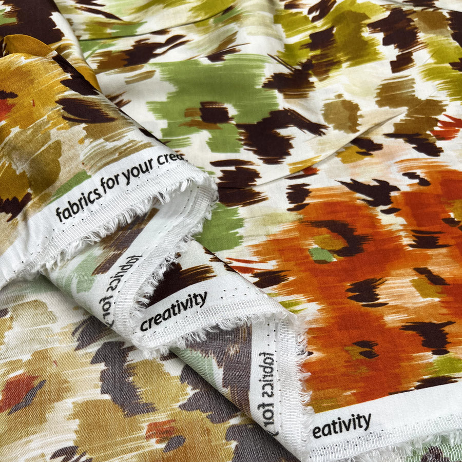 Floral Mirage - Rust