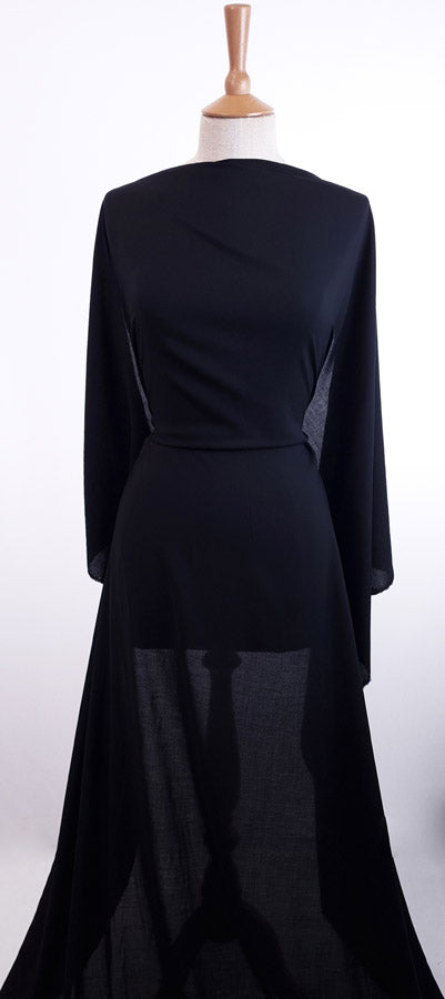 Viscose Voilet Dress Fabric Black All Saints Dress