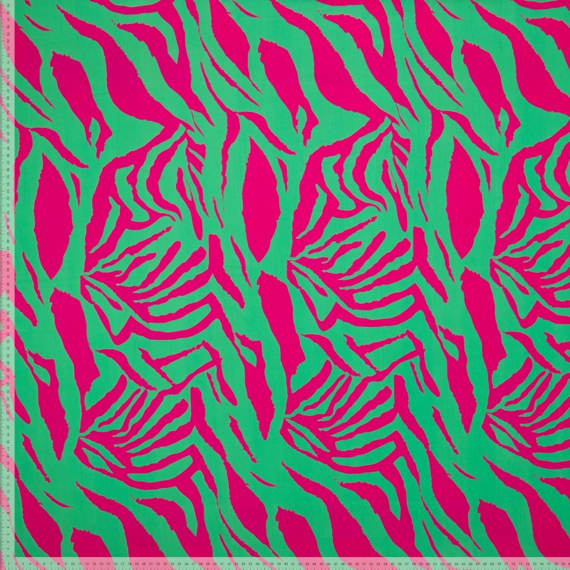 Zesty Zebra - Pink & Green