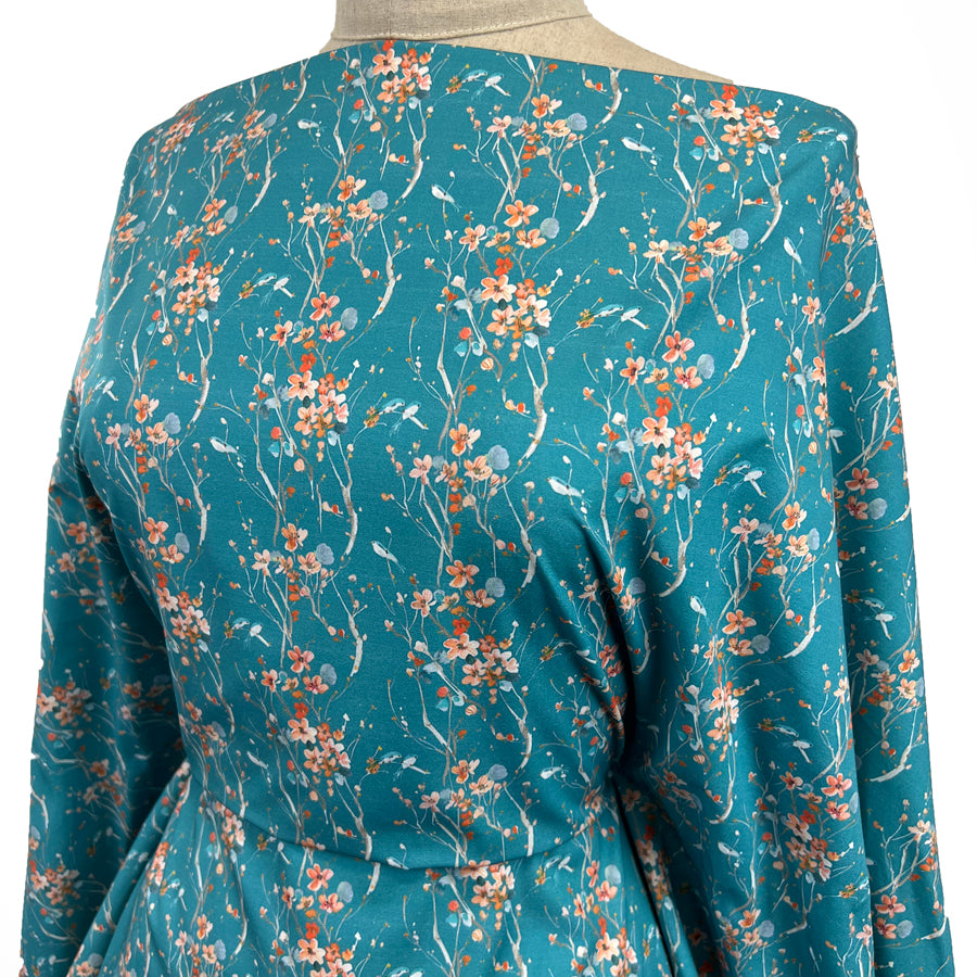 Voyage - Armathwaite Peach Kingfisher Ness Poplin Cotton