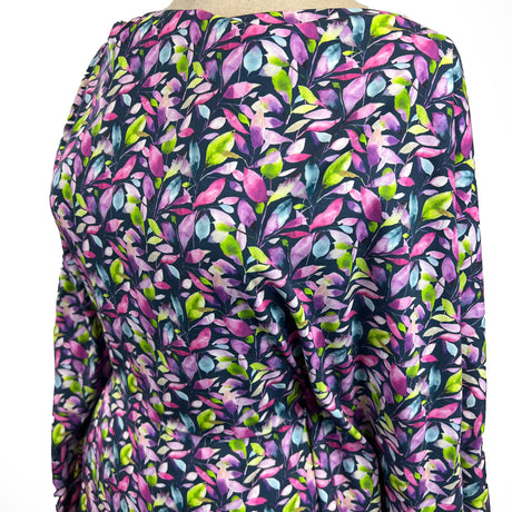 Voyage Brympton Parma Navy Ness Poplin Cotton Dress Fabric Side