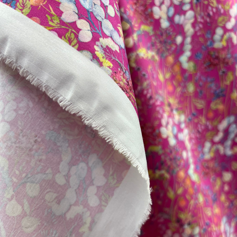 Voyage - Hedgerow Fuchsia Ness Poplin Cotton