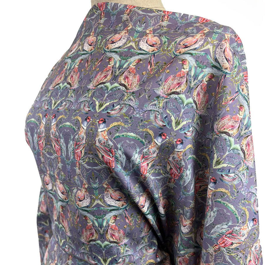 Voyage - Netherton Loganberry Heather Morlich Cotton