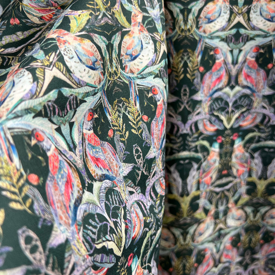 Voyage - Netherton Pomegranate Emerald Morlich Cotton