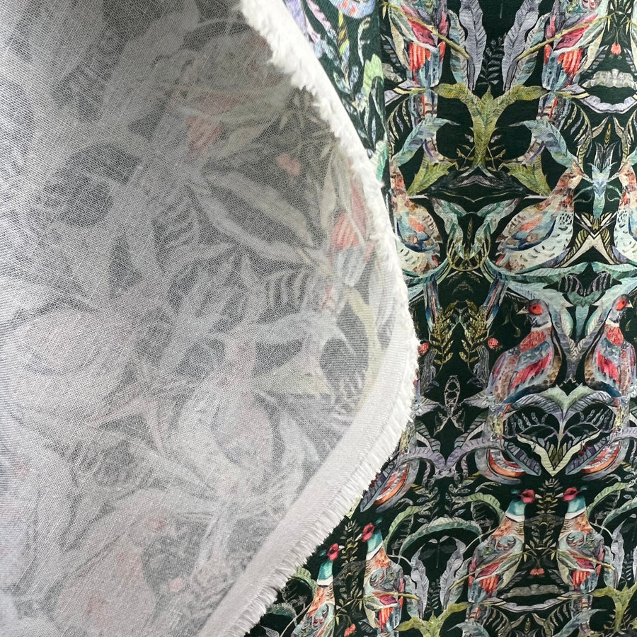 Voyage - Netherton Pomegranate Emerald Morlich Cotton