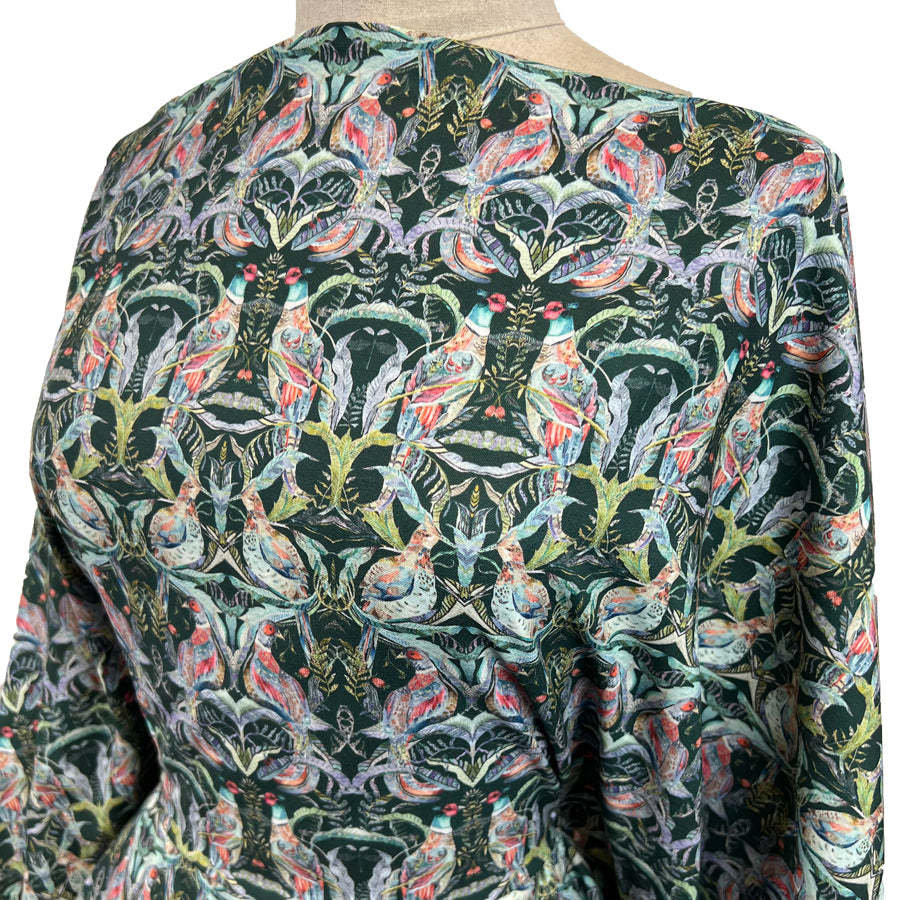 Voyage - Netherton Pomegranate Emerald Morlich Cotton