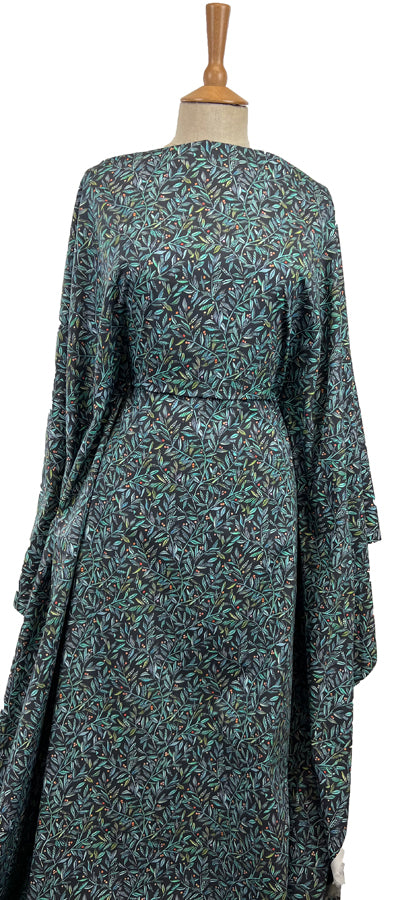 Voyage - Torquay Pomegranate Navy Ness Poplin Cotton