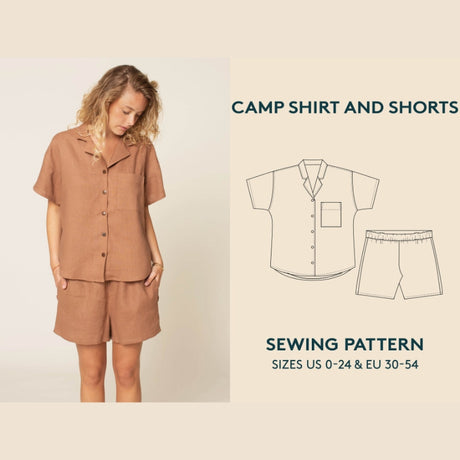 Wardrobe By Me Camp Shirt And Shorts Pattern Cover
