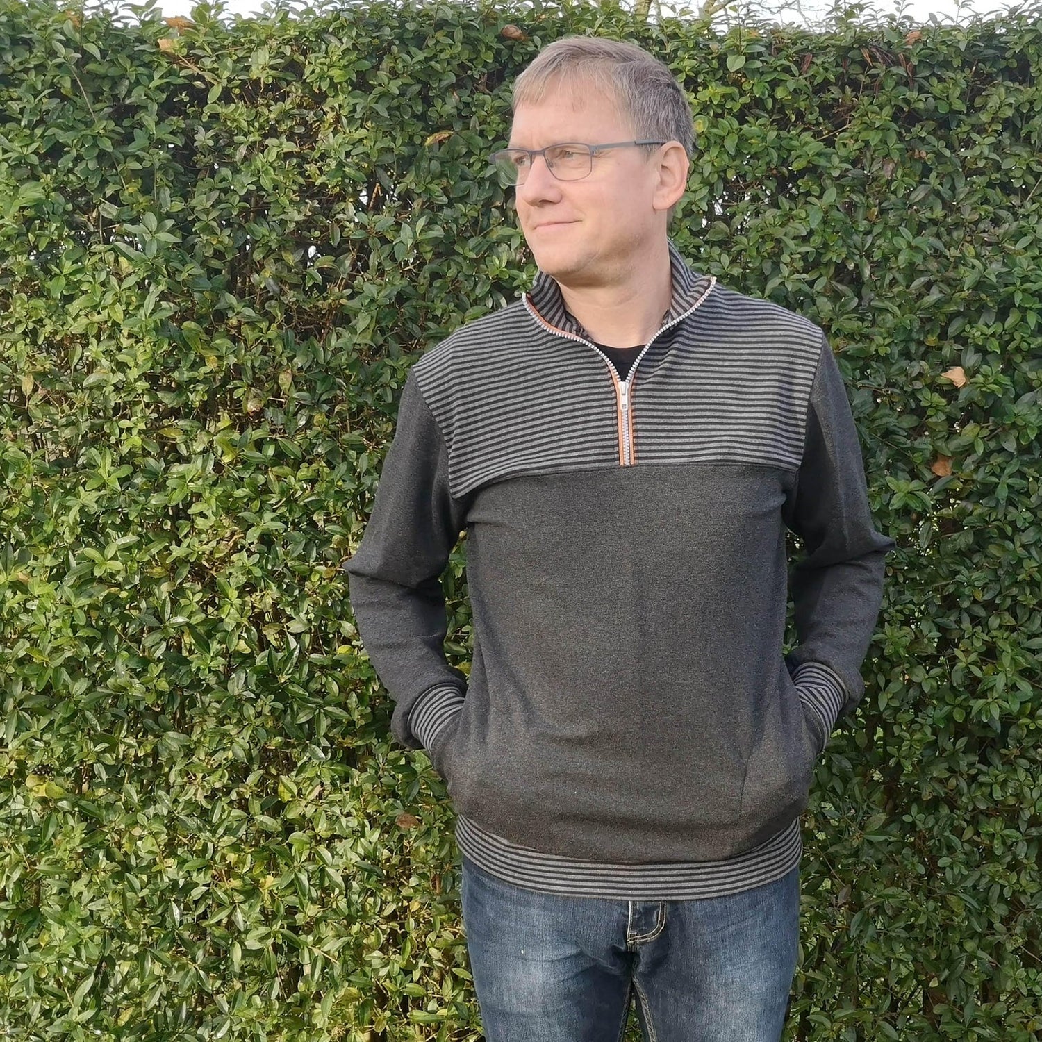 Wardrobe By Me - Men's Zip-Up Sweater Pattern