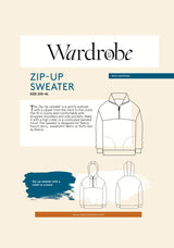 Wardrobe By Me - Men's Zip-Up Sweater Pattern