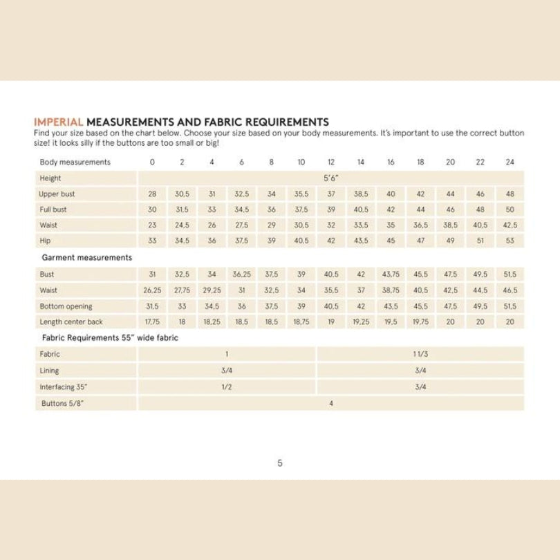 Wardrobe by Me - Pika Vest Sewing Pattern