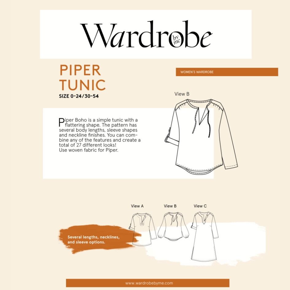 Wardrobe By Me - Piper Tunic Pattern