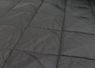 Water Resistant Diamond Quilting Fabric Quilted Gilet Black