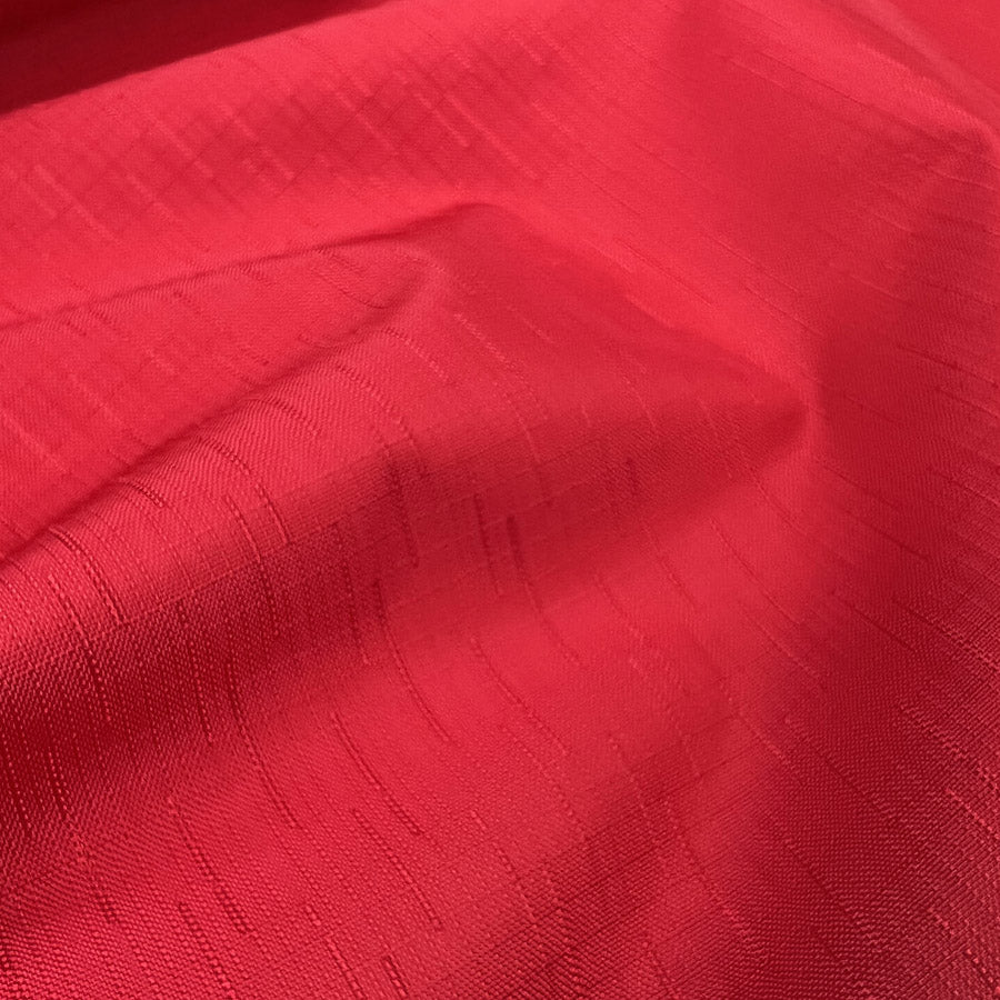 Water Resistant Linen Slub - Red