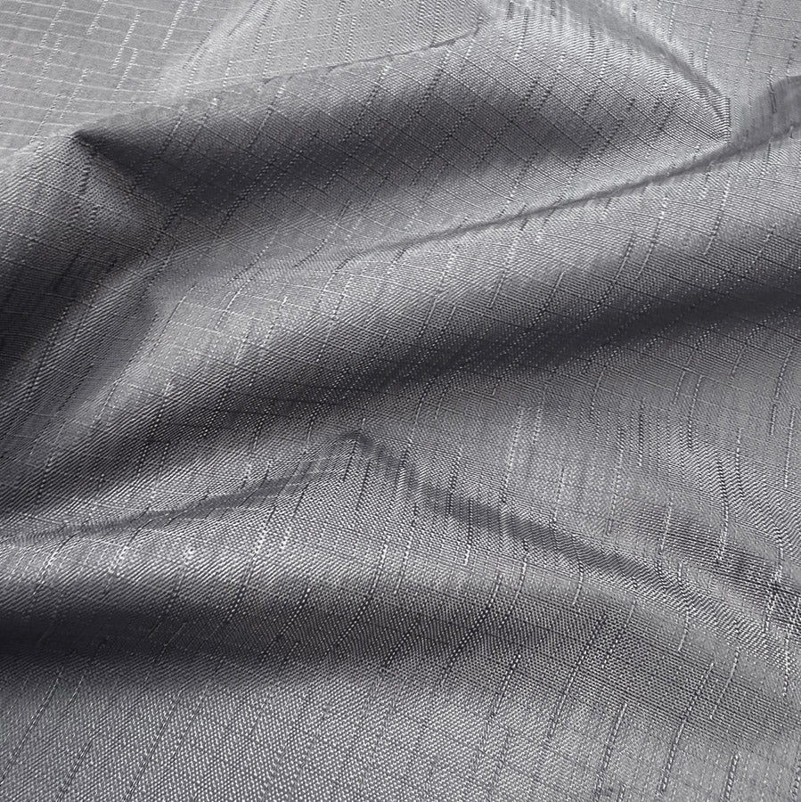 Water Resistant Linen Slub - Silver