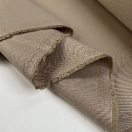 Water Resistant Twill Chatburn 8oz Taupe British Coating Fabric Fold