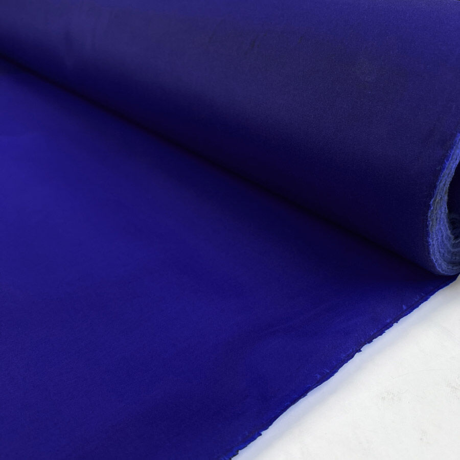 Tissu Coton Ciré Navy British Millerain - 275 Gsm, Largeur 148 Cm - Vente Au Mètre - Neuf