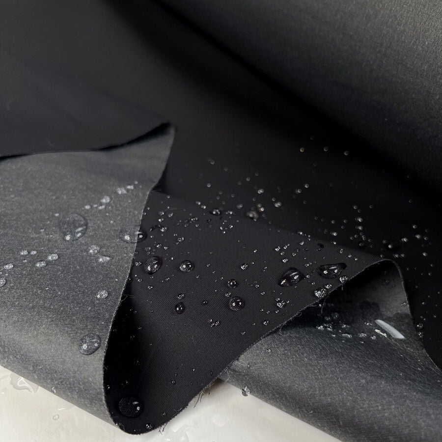 Waxed Cotton - Rainford 4oz Twill - Dark Grey