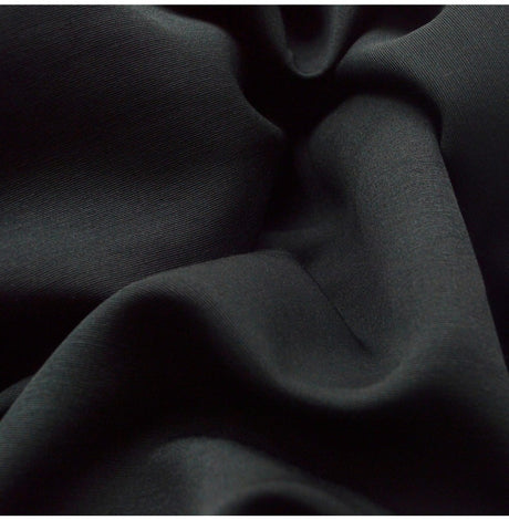 What Goes Around Black Polyester Suiting Fabric