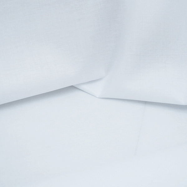 White 100% Combed Cotton Lawn Dressmaking Fabric Fold