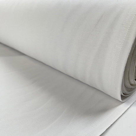 Whitehall Twill White Cotton Heavy Twill Trouser Fabric Roll