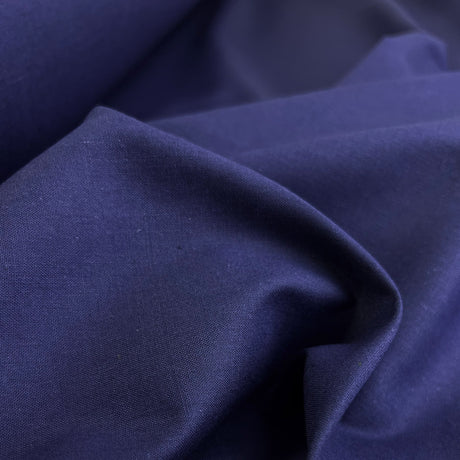 Wide Width Plain Polycotton Fabric  Sheeting Polycotton Navy