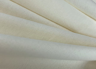 Winceyette Plain Ivory Cotton Flannel Fabric Fold