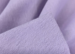 Winceyette Plain Lilac Cotton Flannel Fabric Close Up