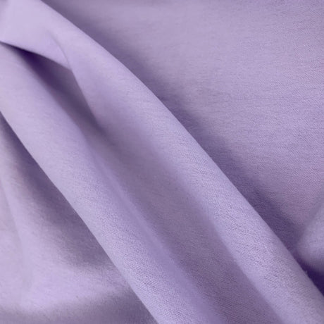 Winceyette Plain Lilac Cotton Flannel Fabric Fold