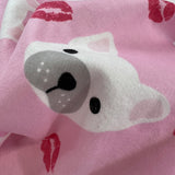 Remnant - Winceyette - Pink Pug (1m)