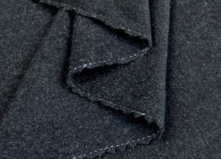 With Cashmere Black Coating Wool Material Cu