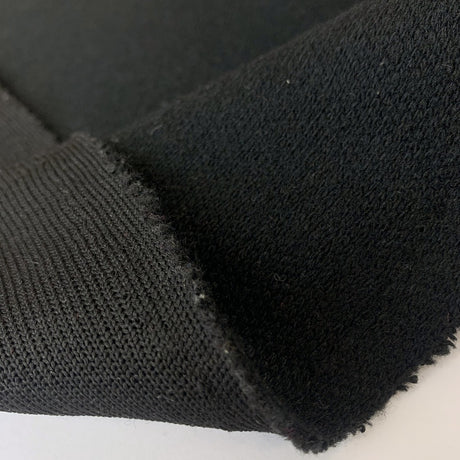 Workhouse Butty Thick Polyester Track Suiting Black Fold