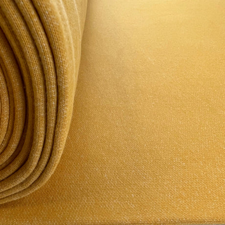 Yellow Cotton Elastane Marl Sweatshirt Fabric Roll