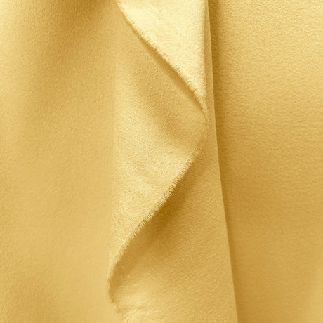 Yellow Triple Crepe Polyester Dress Fabric Sunshine Hang