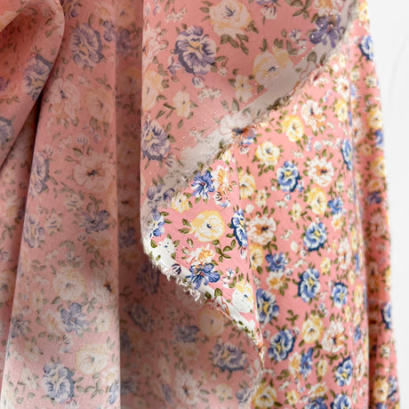 You Shall Have Flowers Viscose Dress Fabric Pink Hang