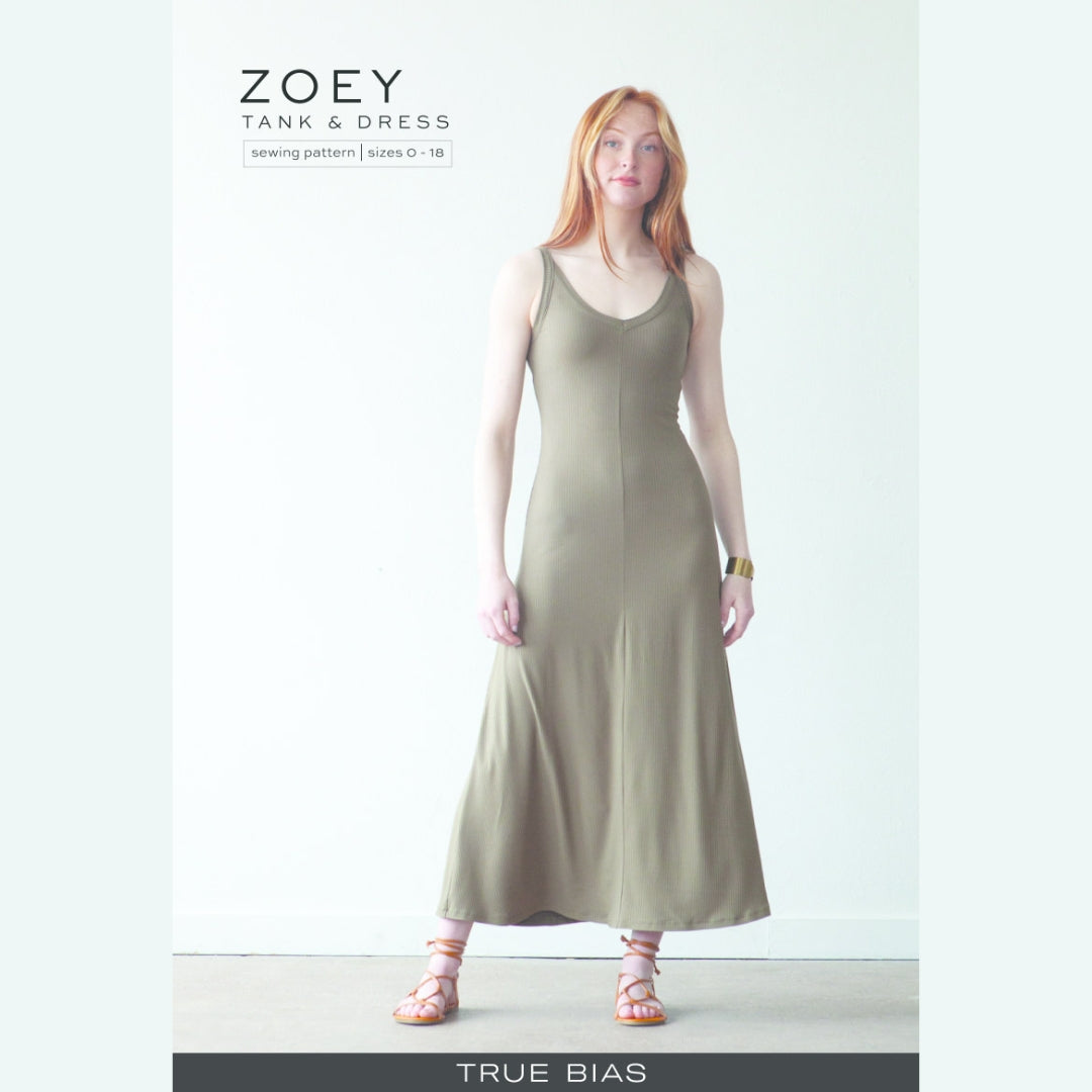 True Bias - Zoey Tank & Dress Pattern (Sizes 0-18)