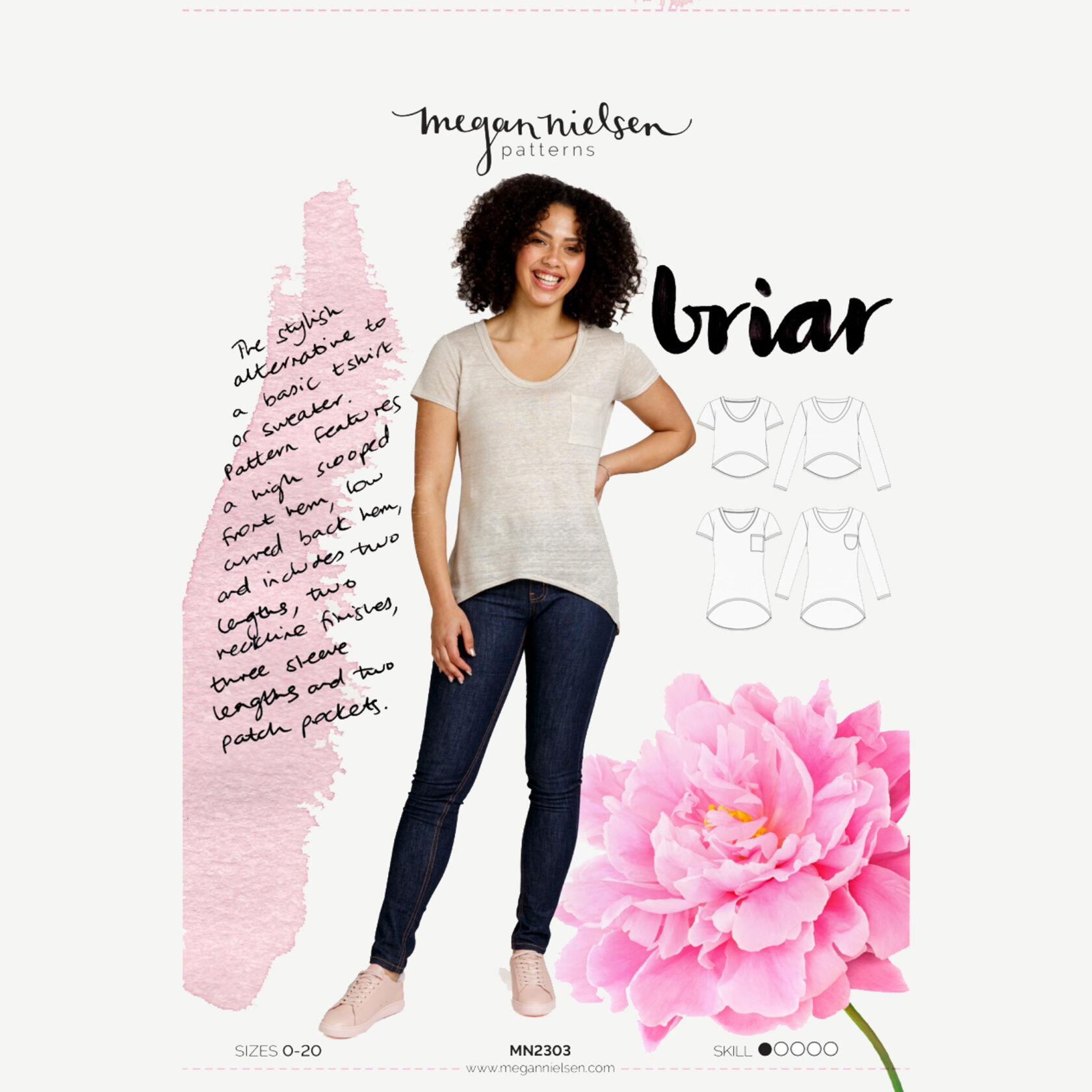 Briar Sweater & T-Shirt Paper Sewing Pattern | Megan Nielsen