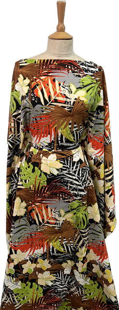 Draping Stretch Viscose Challis - Thicket