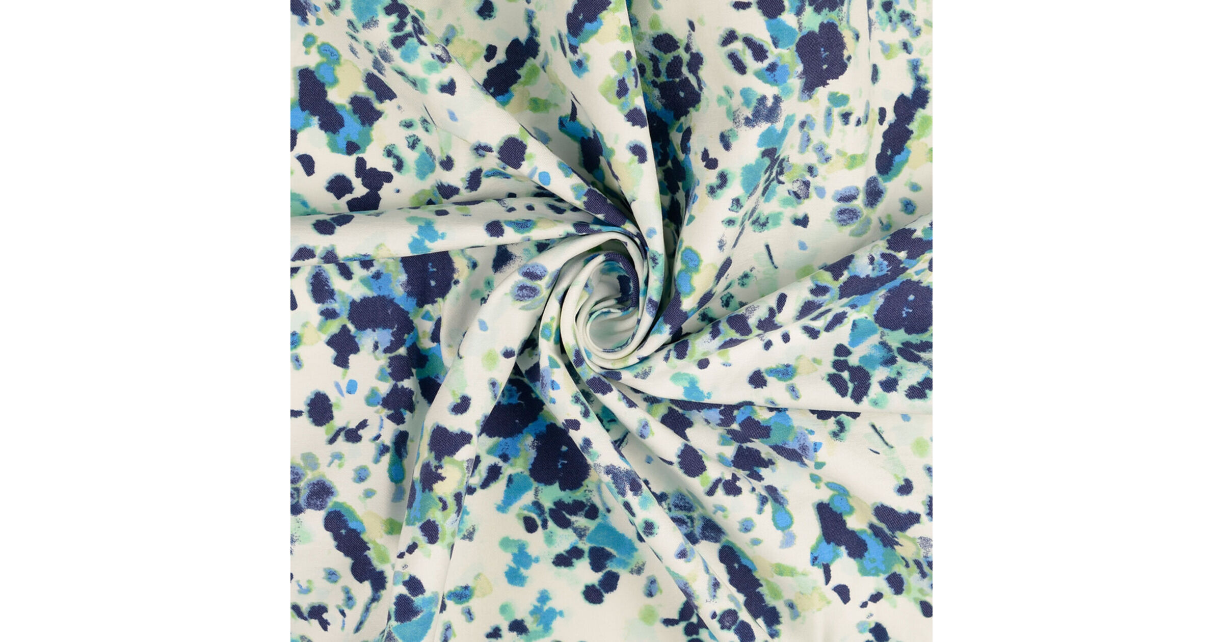 Viscose Polyamide Abstract Dress Fabric The Big Stretch Blue