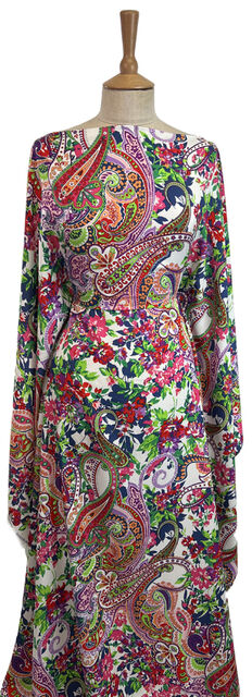 Viscose Poplin - Paisley Punch