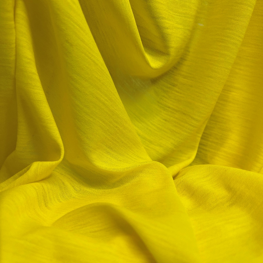 Chemie Maestro Machu Picchu Italian Merino Wool Jersey Dressmaking Fabric - Yellow