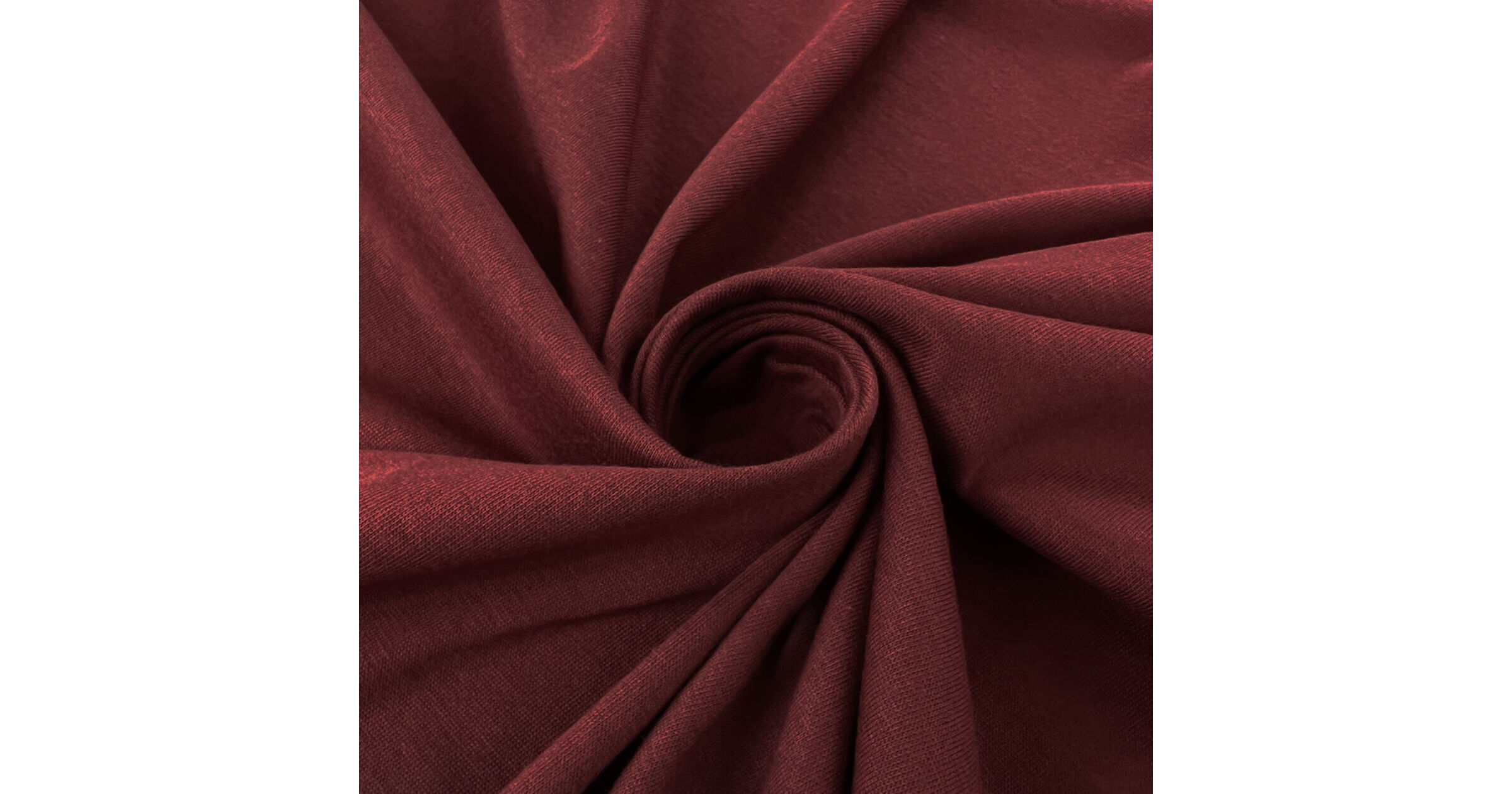 Plain Knitted Red Dressmaking Fabric Cotton Jersey Wine
