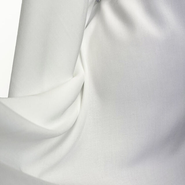 Fine Viscose Plain - White